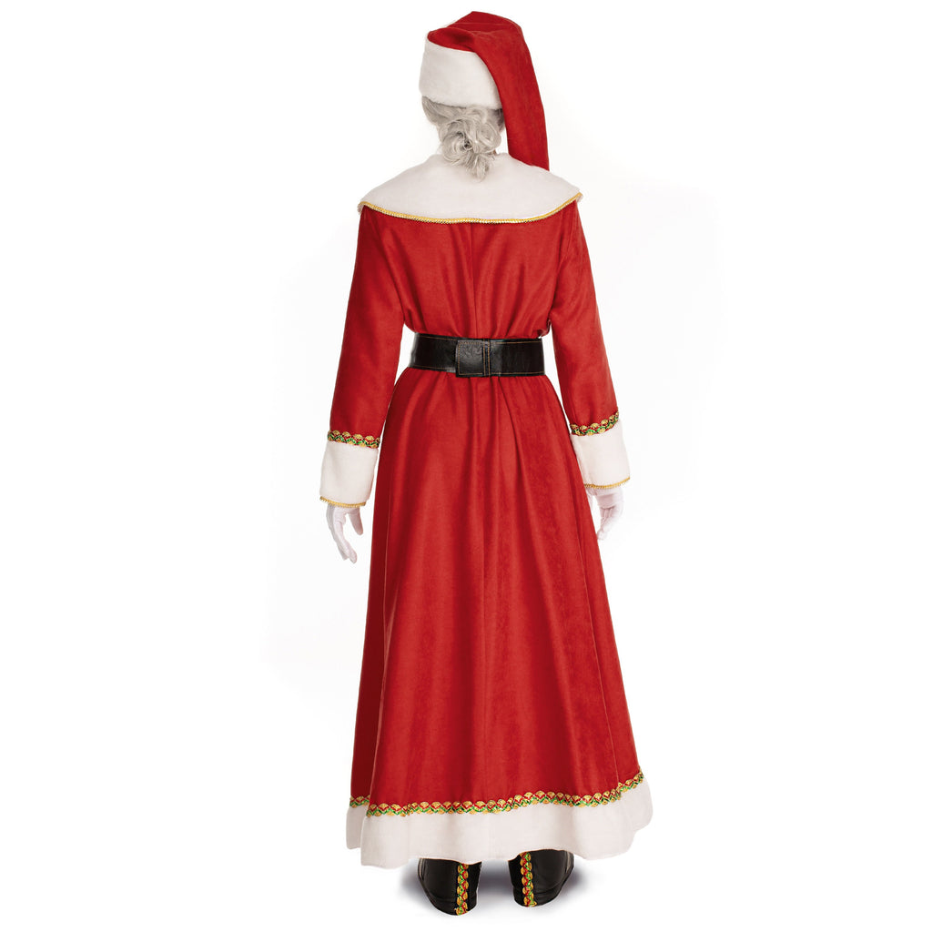 Handmade Mrs. Claus Costume: Red Corduroy Christmas Dress with Accessories