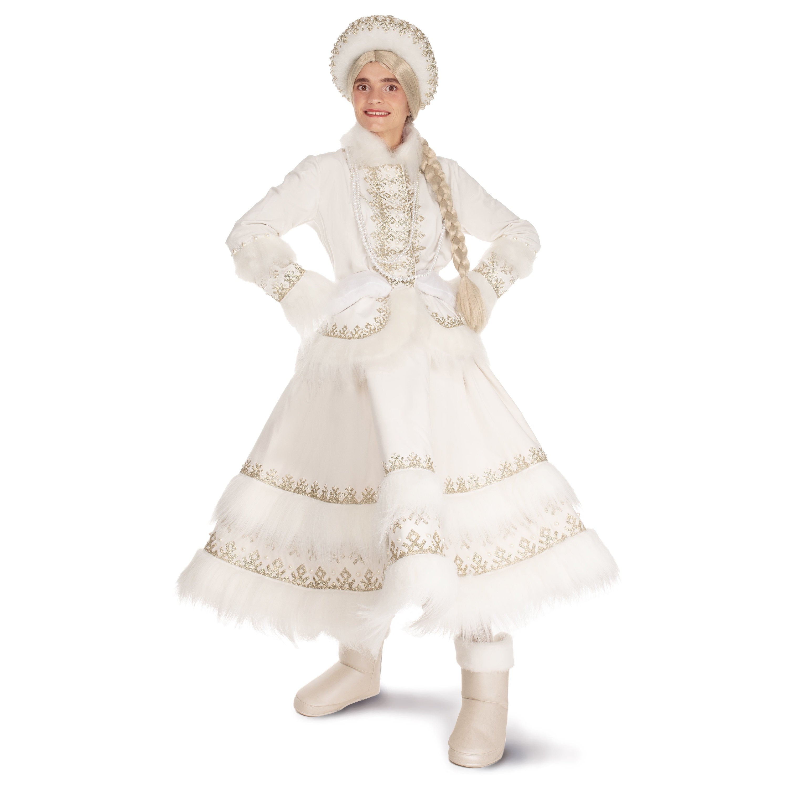Handmade Velvet Mrs. Claus Costume Set: Elegant Christmas Outfit