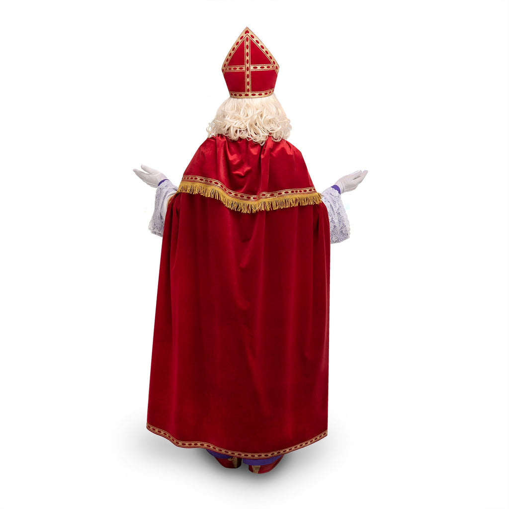 Saint Nicholas Costume: Catholic Bishop Outfit, Velvet Cloak, Wig & Beard