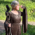 Elven Dress: Stretch Velvet Medieval Gown, Fairy LARP Costume