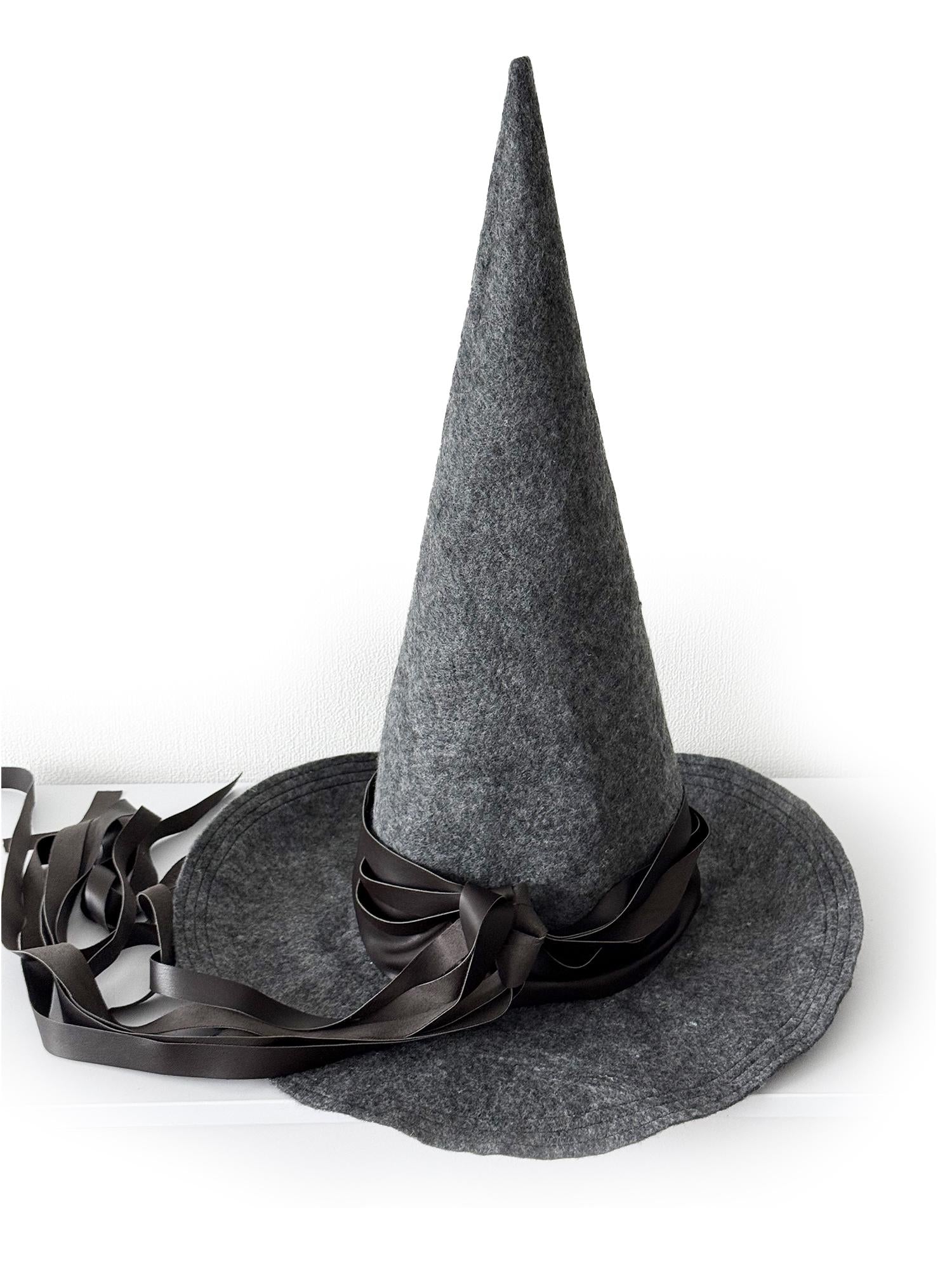 Witch Hat Pointed | Handmade Vegan Felt Wizard Hat | Gandalf Sorcerer Hat | LARP Halloween Costume