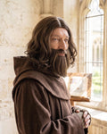 Brown Curly Beard and Wig Set | Biblical Jesus, Monk, Gladiator Cosplay Costume
