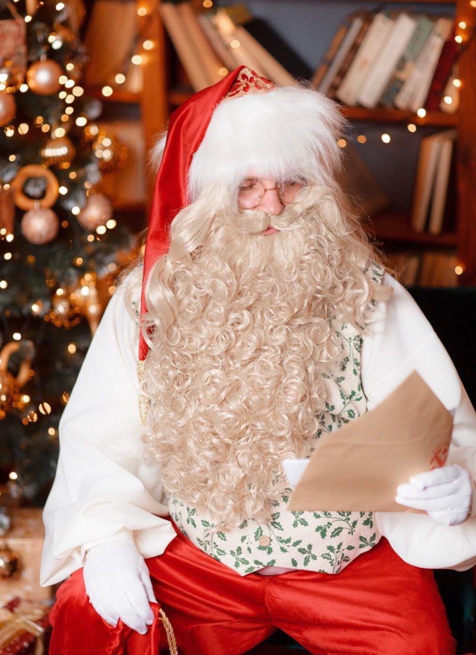Blond Viking Cosplay | Santa Beard and Wig Set | Norse Warrior Costume | Father Christmas