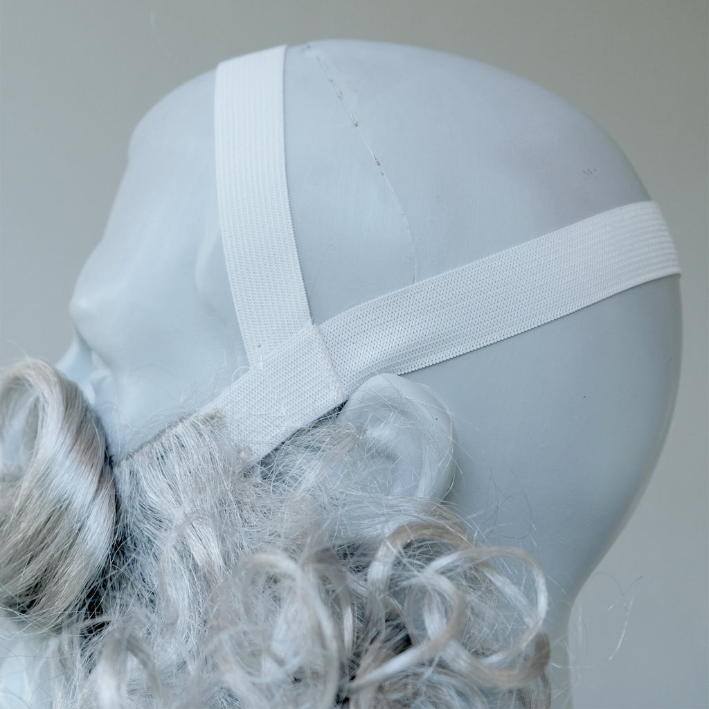 Wizard Beard Wig Set | Gandalf Merlin Druid Cosplay Costume, Santa Claus Accessory