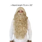 Long 75 cm blond beard for parade Santas and Viking looks