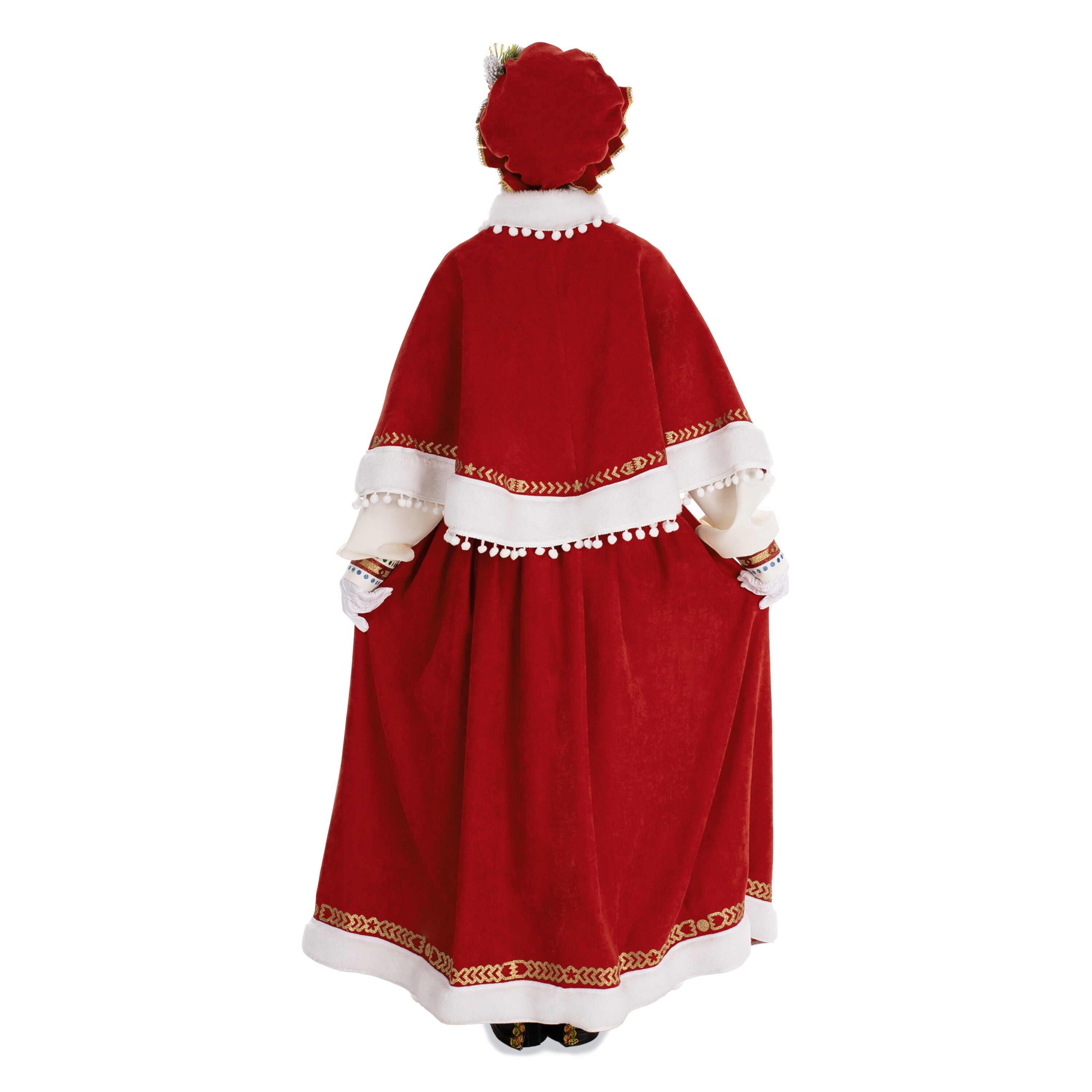 Handmade Scandinavian Mrs. Claus Costume: Christmas Outfit with Accessories