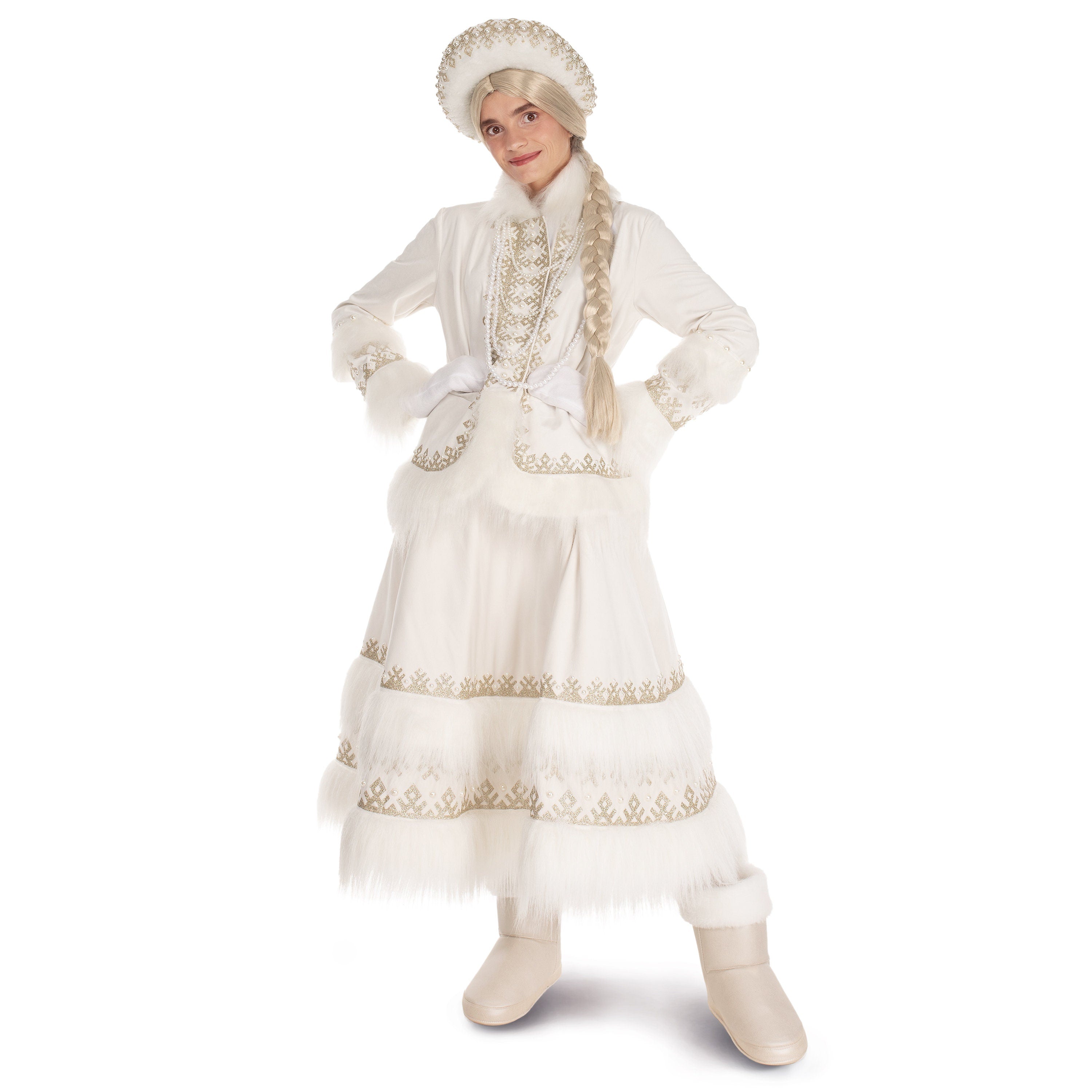 Handmade Velvet Mrs. Claus Costume Set: Elegant Christmas Outfit