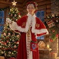 Handmade Scandinavian Mrs. Claus Costume: Christmas Outfit with Accessories