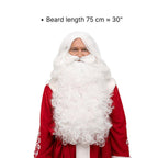 Long 75 cm white Santa beard for parade and stage Santas