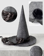 Detail collage of the hat's ribbon band, cotton lining and brim