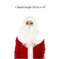 Santa Beard and Wig Set EU | Snowy White Christmas Beard Handmade