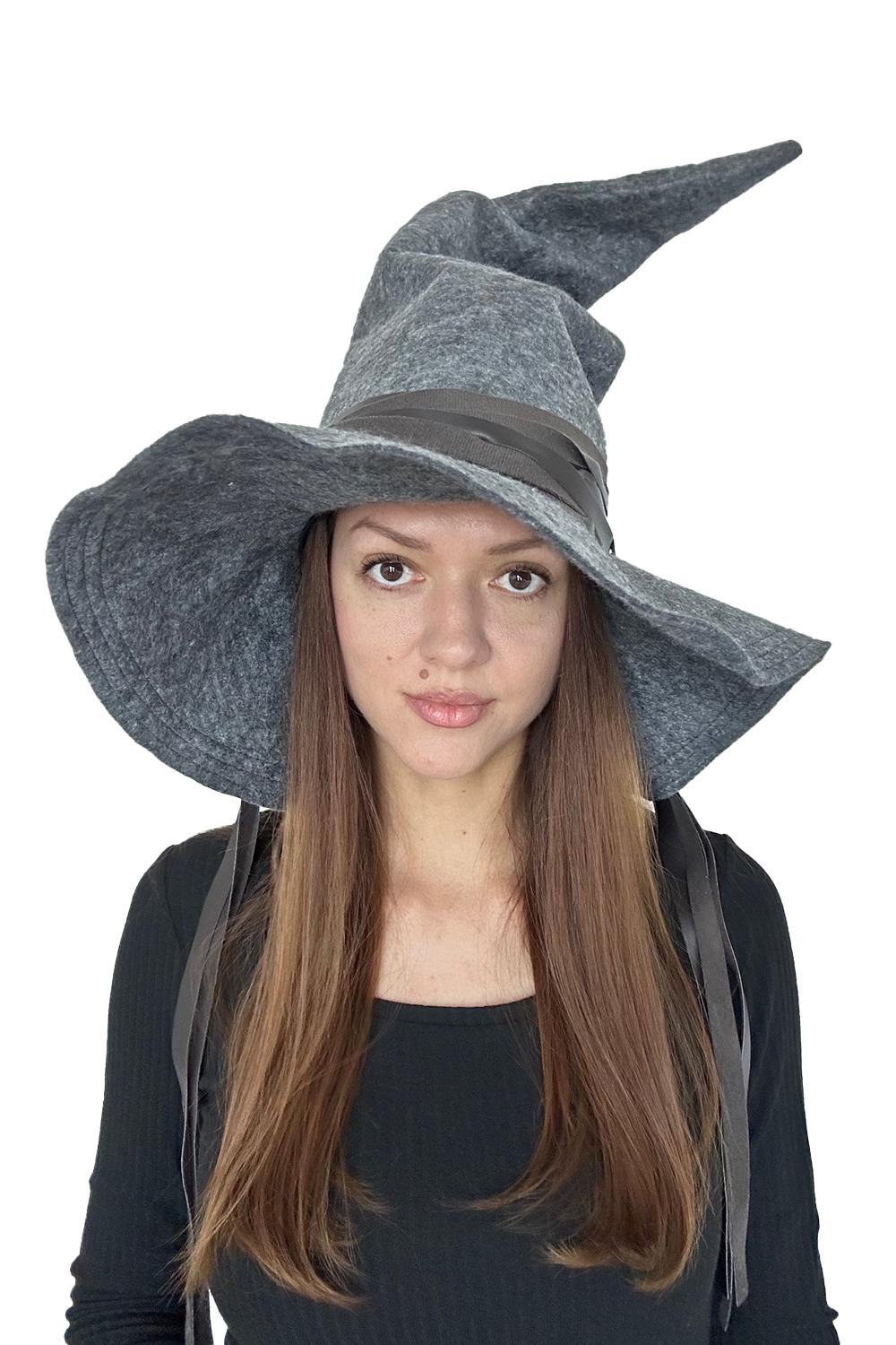 Witch Hat Pointed | Handmade Vegan Felt Wizard Hat | Gandalf Sorcerer Hat | LARP Halloween Costume