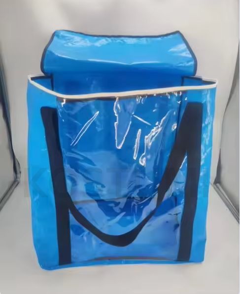 Blue bag with window