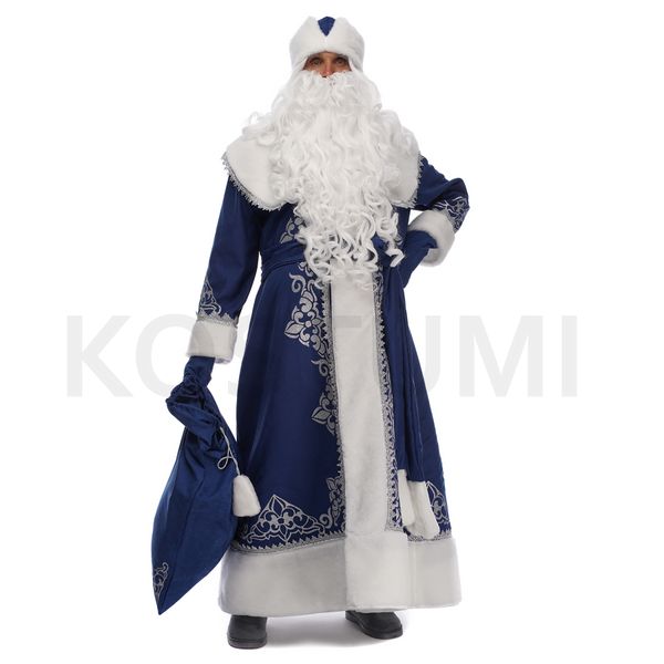 Santa Claus Costume ML Snowy Blue