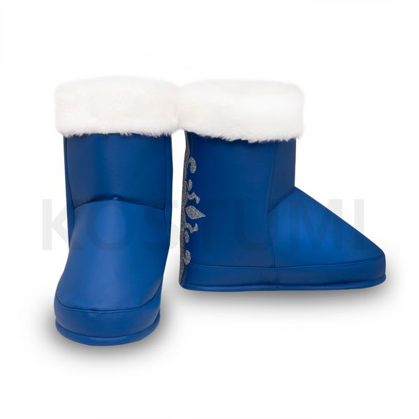 Santa Shoe Covers blue color