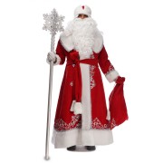 Santa Claus Costume Snowy Red