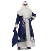Santa Claus Costume Snowy Blue